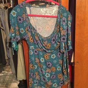 America Rag Cie Womans Blouse Size L